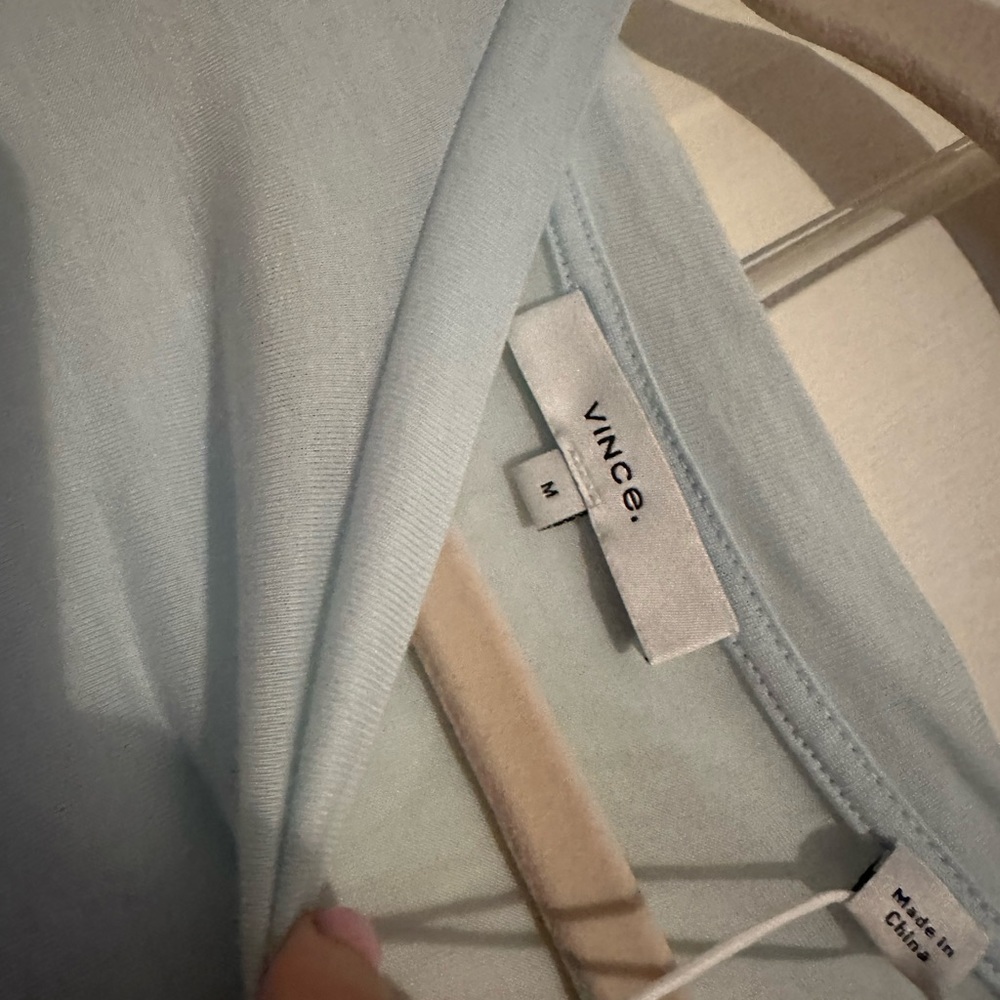 Baby blue Vince t shirt NWT
